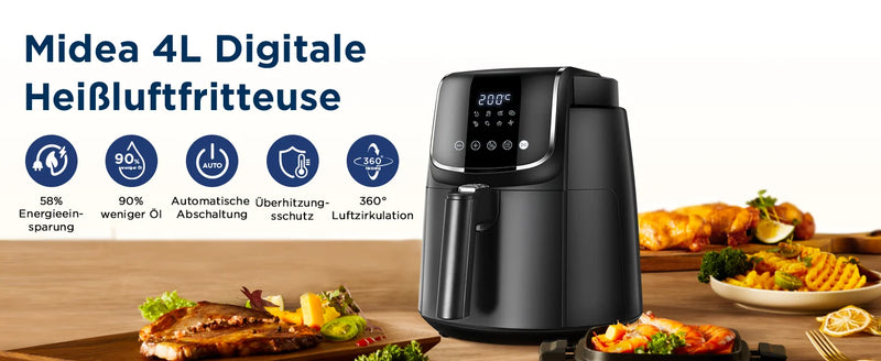 MIDEA, Friggitrice ad aria, 1500KW